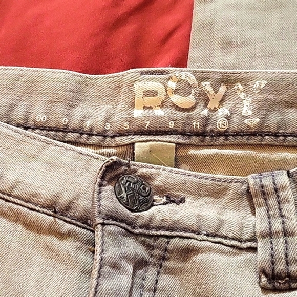 Roxy Girls  Flare Ankle Jeans, Cotton/Spandex, Size 13 - Picture 3 of 6